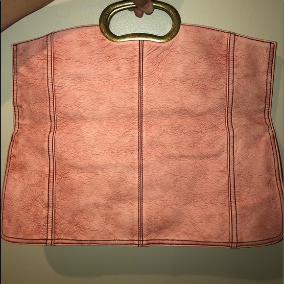 Handbags - pink leather handbag